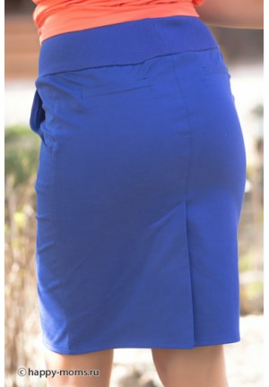 Юбка синяя для беременных (00043)